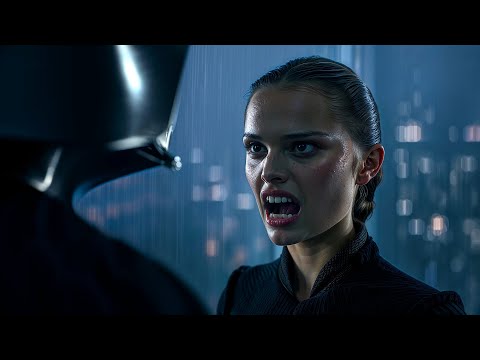 Padmé Speaks to Vader in the Meditation Chamber in Empire Strikes Back