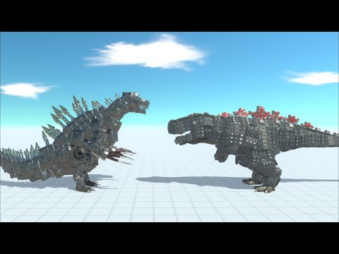 Remastered MechaGodzilla VS RoboT-Rex VS MechaKong - Animal Revolt Battle Simulator