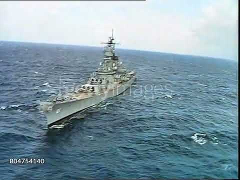 Battleship Iowa (BB-61) & Aircraft carrier USS America (CV-66) during Operation Ocean Safari 9/1985
