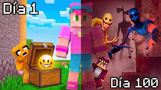 Sobrevivimos 100 Días a TODAS las Entidades de Terror de Minecraft 😂 INVICTOR #1
