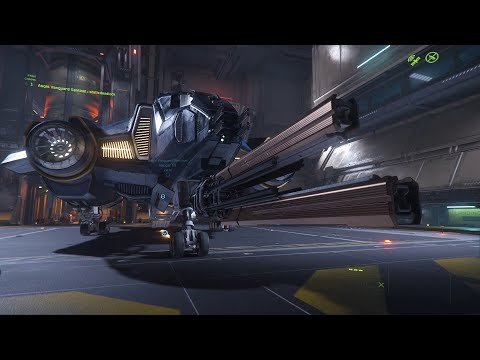 Star Citizen 3.12.0 - Vanguard Size 5 Fixed Repeater inspection and takeoff