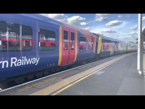 SWR Class 450’s Pass Clapham Junction for Portsmouth Harbour