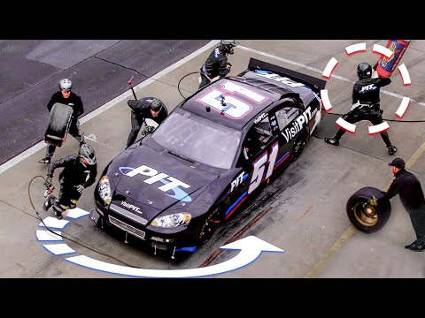 Here's What A 16.6 Second NASCAR Pit Stop Looks Like In Slow Motion