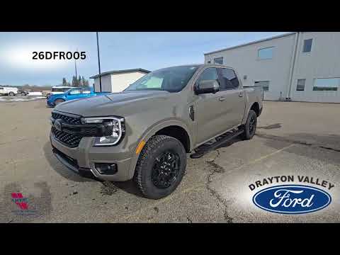 2026 Ford Ranger LARIAT 4WD SuperCrew 5' Box in Gray for sale at Drayton Valley Ford in Drayton Valley, AB