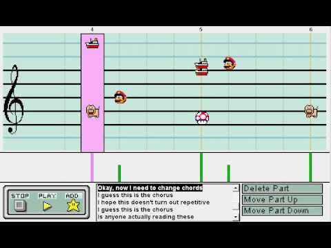 Whiplash (Original Composition) on Mario Paint Composer