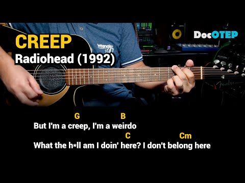 Creep - Radiohead (Easy Guitar Chords Tutorial with Lyrics)
