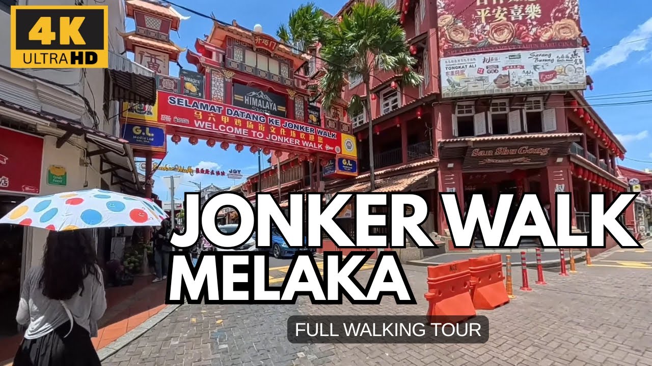 🇲🇾 4K | Melaka City (Malacca) Malaysia Jonker Street Chinatown full Walking Tour