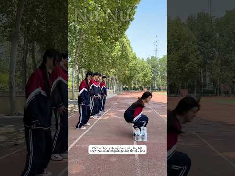 Các bạn học sinh nhảy xa nhận thưởng và cái kết #shorts