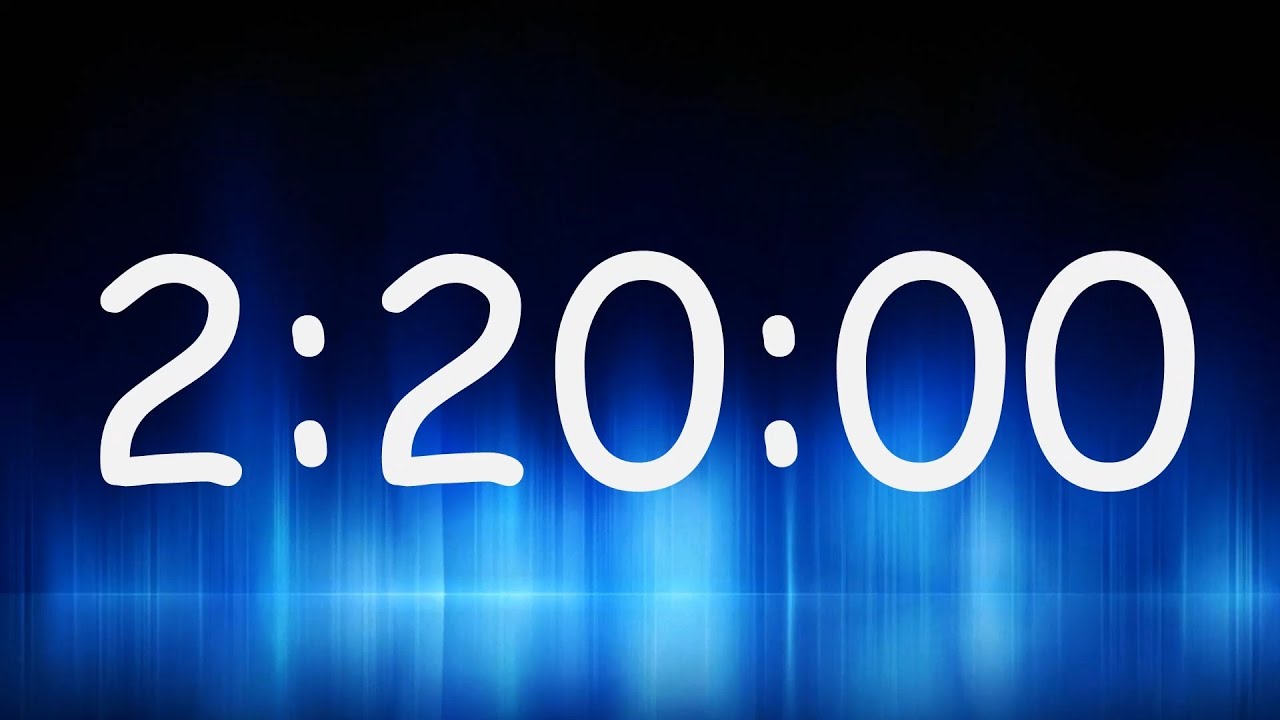 2 Hours 20 Minutes Timer / Countdown from 2h 20min