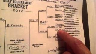 preview picture of video 'Amy's ncaa tournament bracket picks! Funny!'