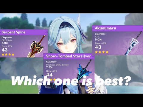 Eula 4* weapon comparison - which one is best?