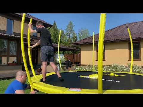 Сборка каркасного батута KOENIGSMANN T-12 PRO 366 см