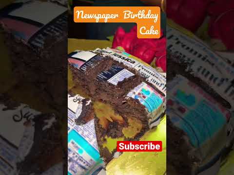 Newspaper Theme Cake Design 🍰Real or Fake? #shorts #viral 😍😍