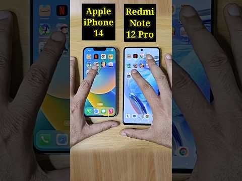 iphone 14 Vs Redmi Note 12 Pro 5G Speed Test Comparison |