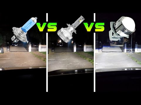 BULB COMPARISON H7 ULTRA BRIGHT vs LED vs Bi LED PROJECTORS