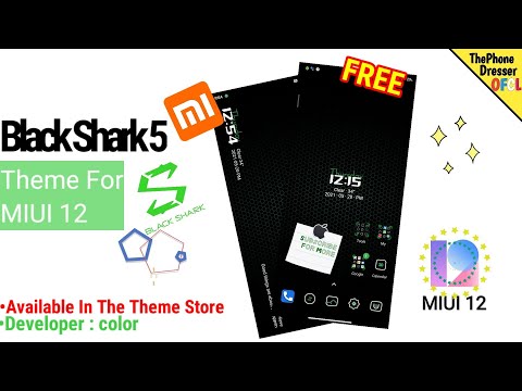 Black Shark 5 Theme For MIUI 12 |By color|Xiaomi Devices