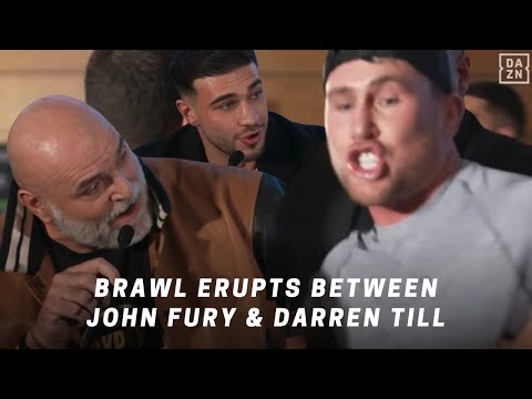 Tommy Fury vs Darren Till Press Conference Smack Talk Turns Into Chaos