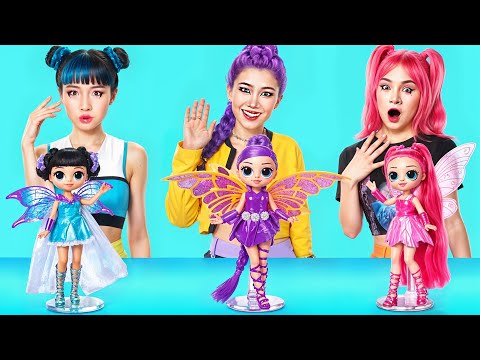 K-Pop Demon Hunters Makeover! Rumi, Mira, and Zoey Glow Up into Winx Dolls!