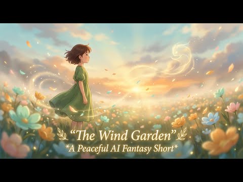 🌿 The Wind Garden – A Peaceful AI Fantasy Short About Listening to the Silence