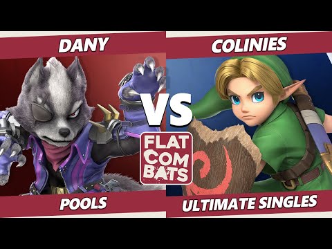 Flat Combats 3 Pools - Dany (Wolf) Vs. Colinies (Young Link) SSBU Smash Ultimate