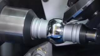 CNC turning a perfect sphere — smooth, precise, and satisfying to watch. #cnc#cncturning