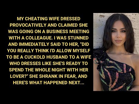 My Cheating Wife Dressed Provocatively And Claimed She Was Going To A Meeting With A Coworker