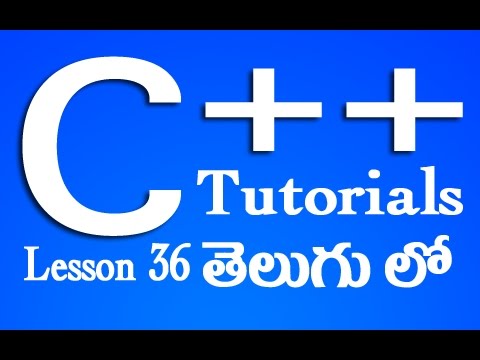 C Tutorials in Telugu Lesson 36