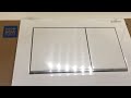 Geberit taustiņš Omega30, 212x142 mm, balts/hroms/