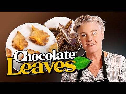Gorgeous Natural Leaf Chocolate Decorations - A Step by Step Tutorial