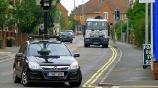 preview picture of video 'Oops! Google's camera car takes away a souvenir of Highbridge'