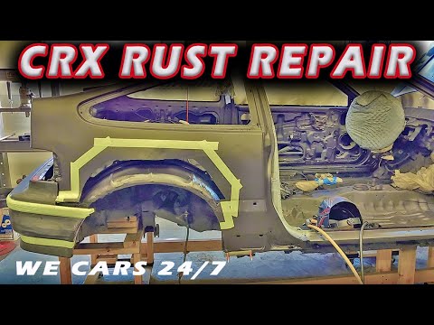 HONDA CRX PATCH PANELS INSTALLED!!