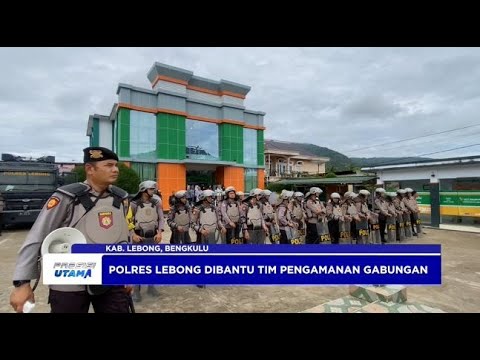 POLRES LEBONG PENGAMANAN AKSI UNJUK RASA
