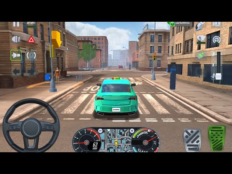 City Taxi Sim 3D - Realistic Car Driving Games Android iOS Gameplay #66