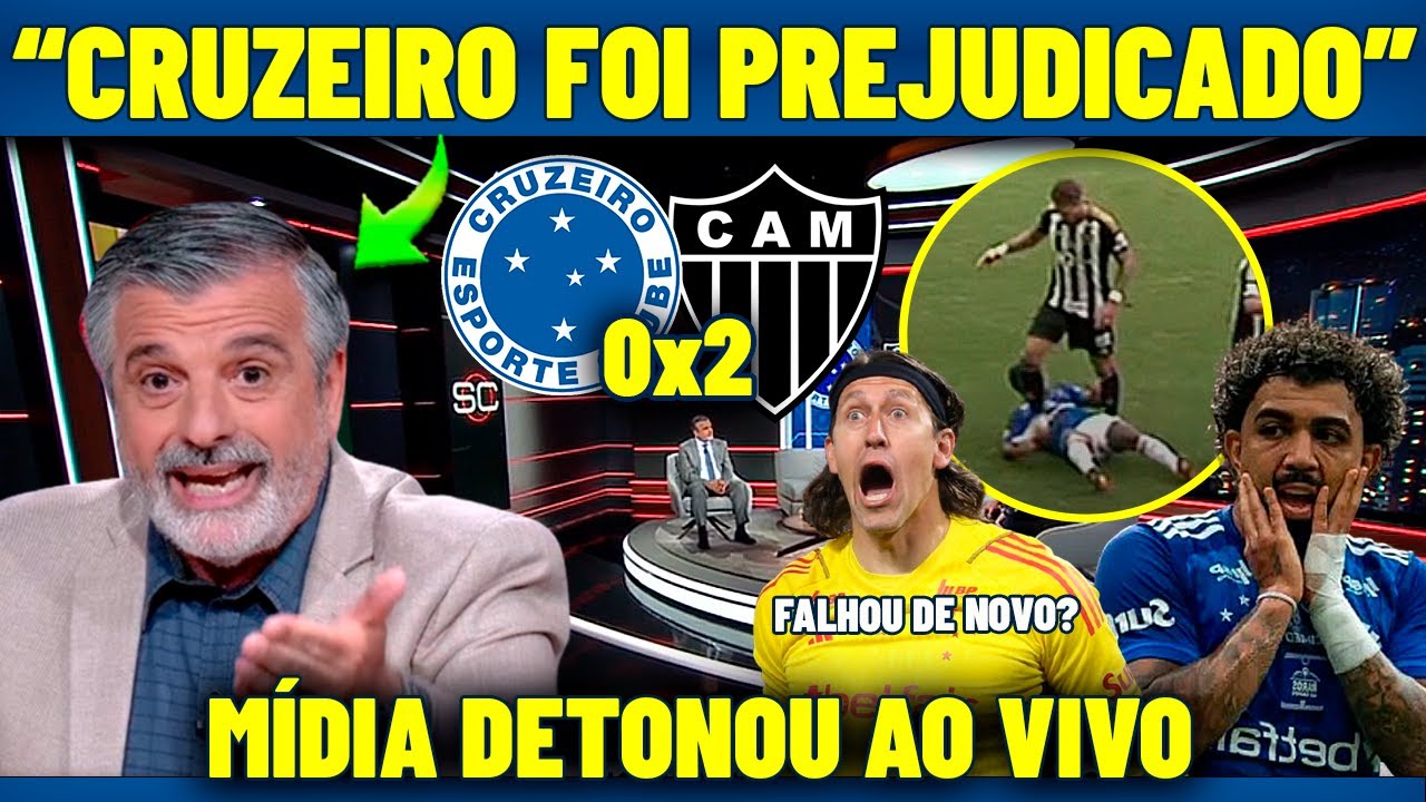 CRUZEIRO FOI GARFADO! MÍDIA LARGOU O AÇO ! CRUZEIRO 0X2 ATLÉTICO MG ! NOTICIAS DO CRUZEIRO HOJE