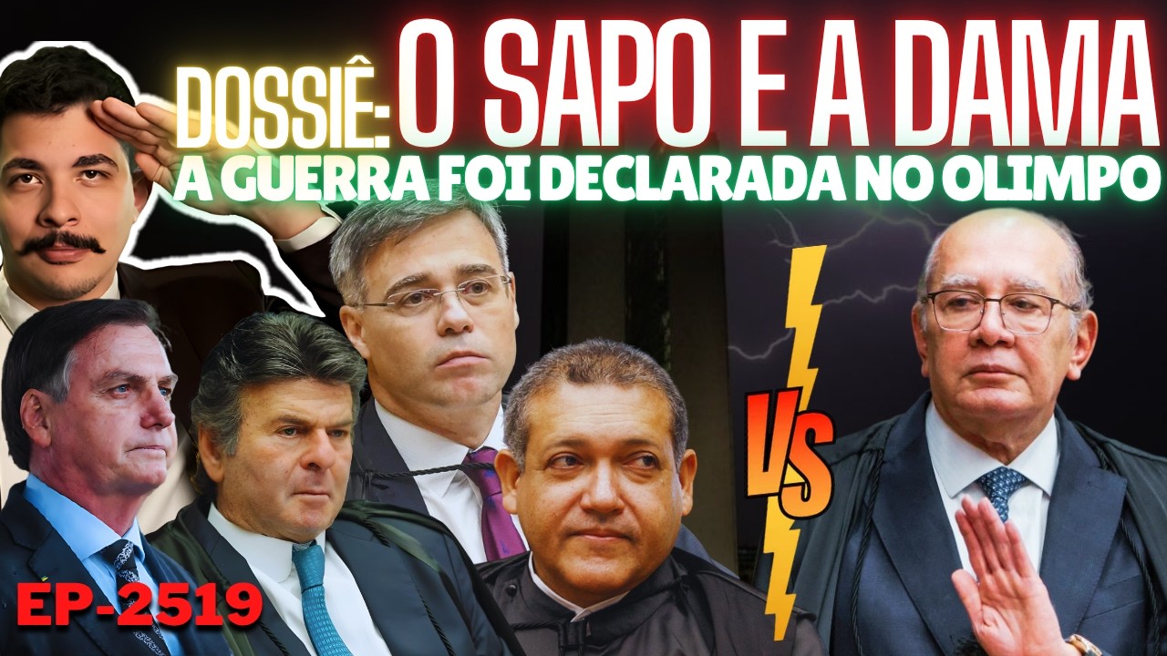 Dossiê: O SAPO E A DAMA - Gilmar Declara GUERRA Contra Kassio, Fux e Mendonça. A CRISE Não Tem FIM.