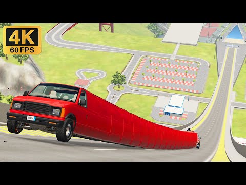 Beamng.Drive 😱 High speed freaky jumps #97