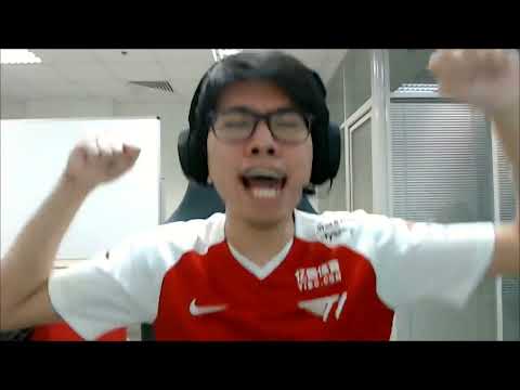 "T1 celebrate as ESL One Champion" master kuku of SEA Dota 2