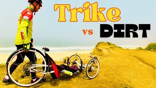 Recumbent Trike vs Single Track! The Coastal Trail, Half Moon Bay, CA