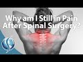 Why Am I Still In Pain After Surgery