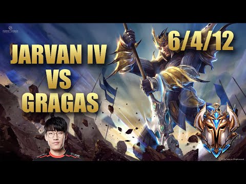 GRF Tarzan Jarvan IV Jungle Vs Gragas - EUChallenger Patch 9.21