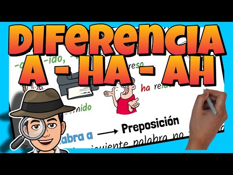 🔍 DIFERENCIAS entre A, HA y AH -PALABRAS HOMÓFONAS