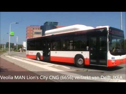 Veolia MAN Lion's City CNG (6656) vertrekt van Delft, IKEA
