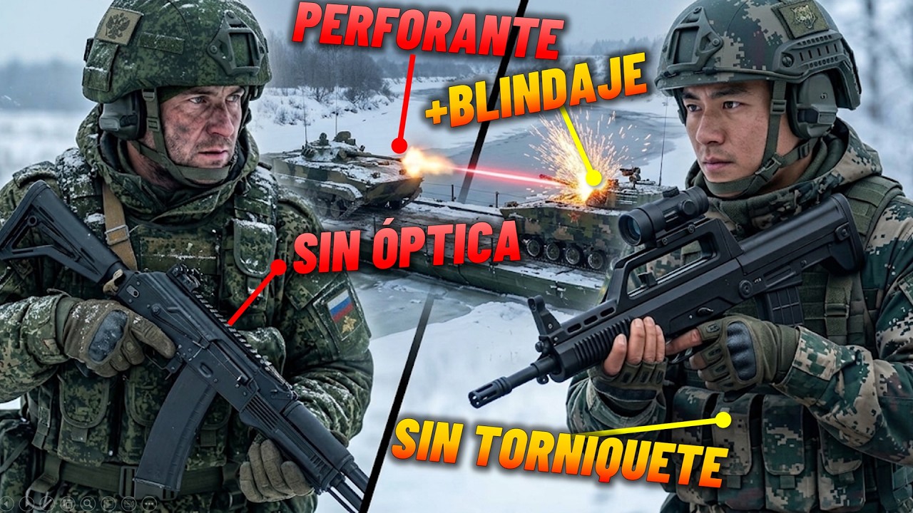 Soldado ruso VS soldado chino: armas, equipo y preparación para el combate