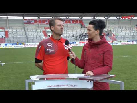 11. Spieltag: Interviews nach dem Spiel Hallescher FC - FSV Zwickau