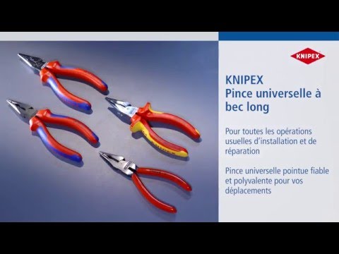 KNIPEX Pince universelle à becs demi-ronds