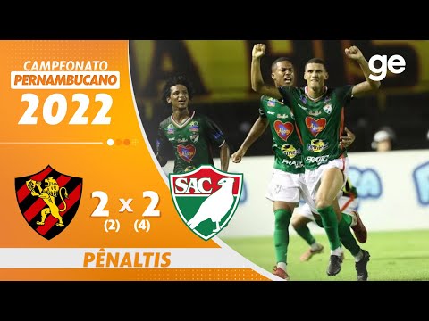 DISPUTA DE PÊNALTIS SPORT 2 (2) X (4) 2 SALGUEIRO | QUARTAS DE FINAL PERNAMBUCANO 2022 | ge.globo