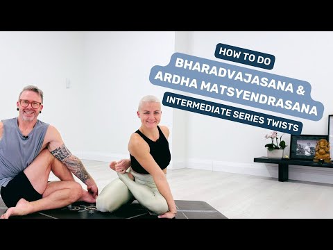 How to do Bharadvajasana & Ardha Matsyendrasana | Intermediate Series Twists in Ashtanga Yoga