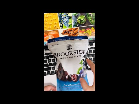 Yummy Snacks ASMR - Brookside Dark Chocolate BlueBerry Flavors (must watch) 2021