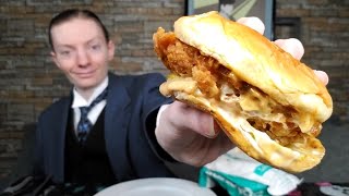 Popeyes NEW Golden BBQ Chicken Sandwich Review!