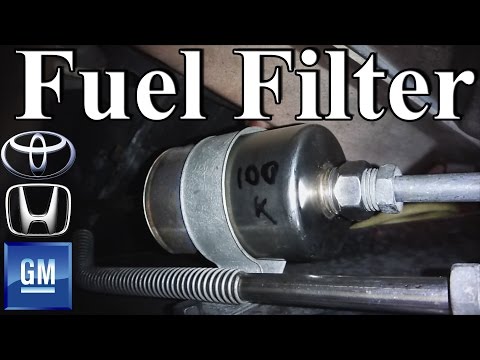 How to change a Fuel Filter (GM, Honda, Toyota Style) Video
